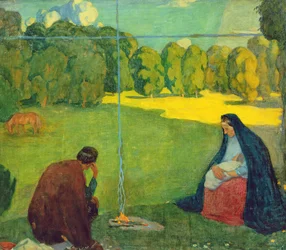 Rast während der Reise, ca. 1905